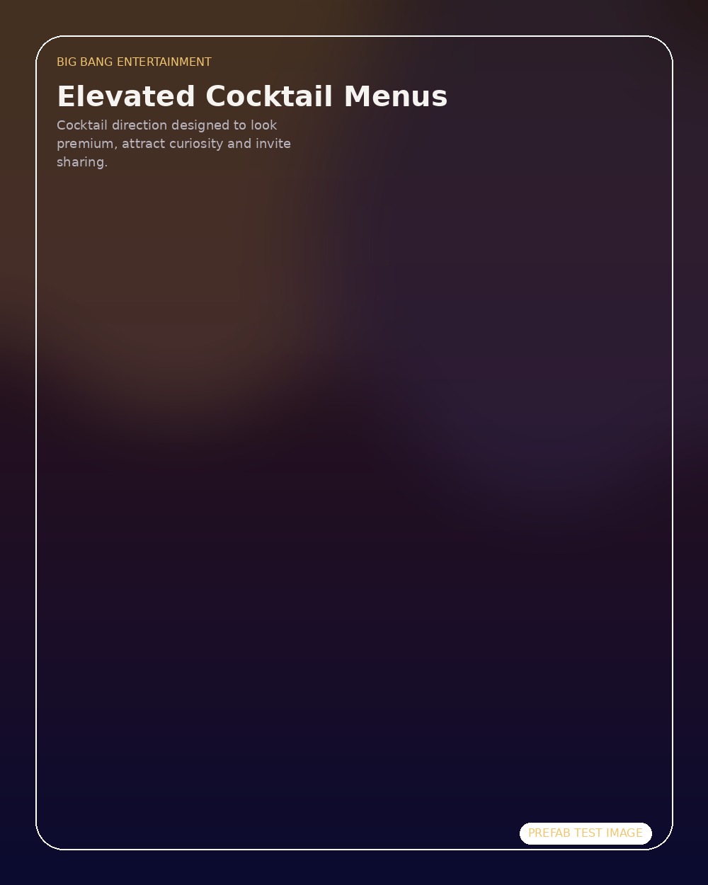Elevated Cocktail Menus