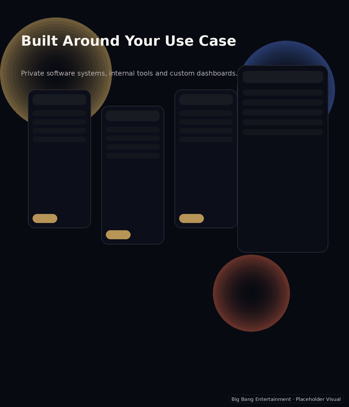 Specific app positioning visual